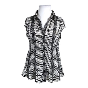 Unisex Taifun - Short-sleeved blouse, size 46 - White (1)