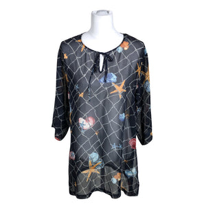 Unisex Triumph - Schiffon tunic, size 40 - Blue (1)