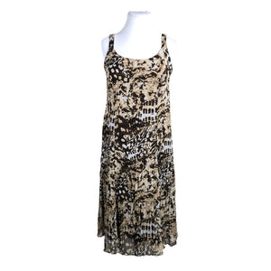 Unisex Gerry Weber - Schiffon dress, size 44 - Brown (1)