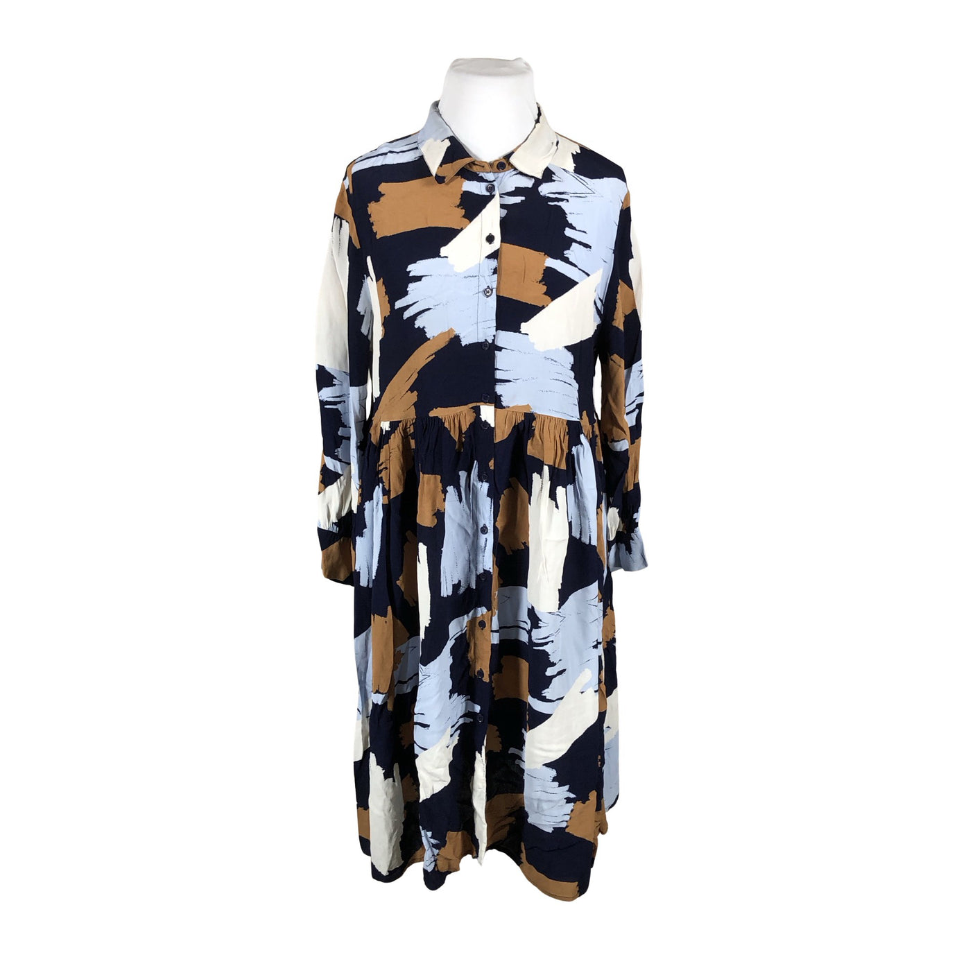 Unisex The Masai - Schiffon dress, size 46 - Blue (1)
