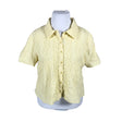Unisex Lindex - Short-sleeved blouse, size 46 - Yellow ()
