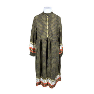 Unisex Cream - Schiffon dress, size 44 - Green (1)