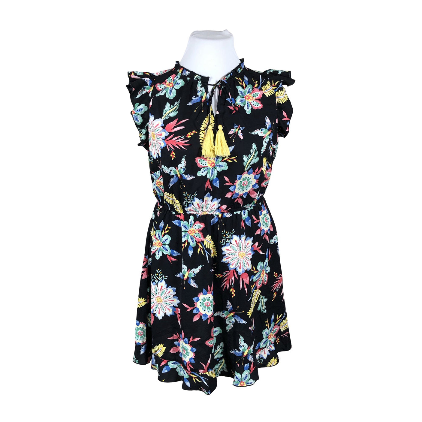 Unisex Junarose - Schiffon dress, size 42 - Black (1)