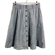 Unisex Zizzi - Fabric skirt, size 42 - Light blue ()