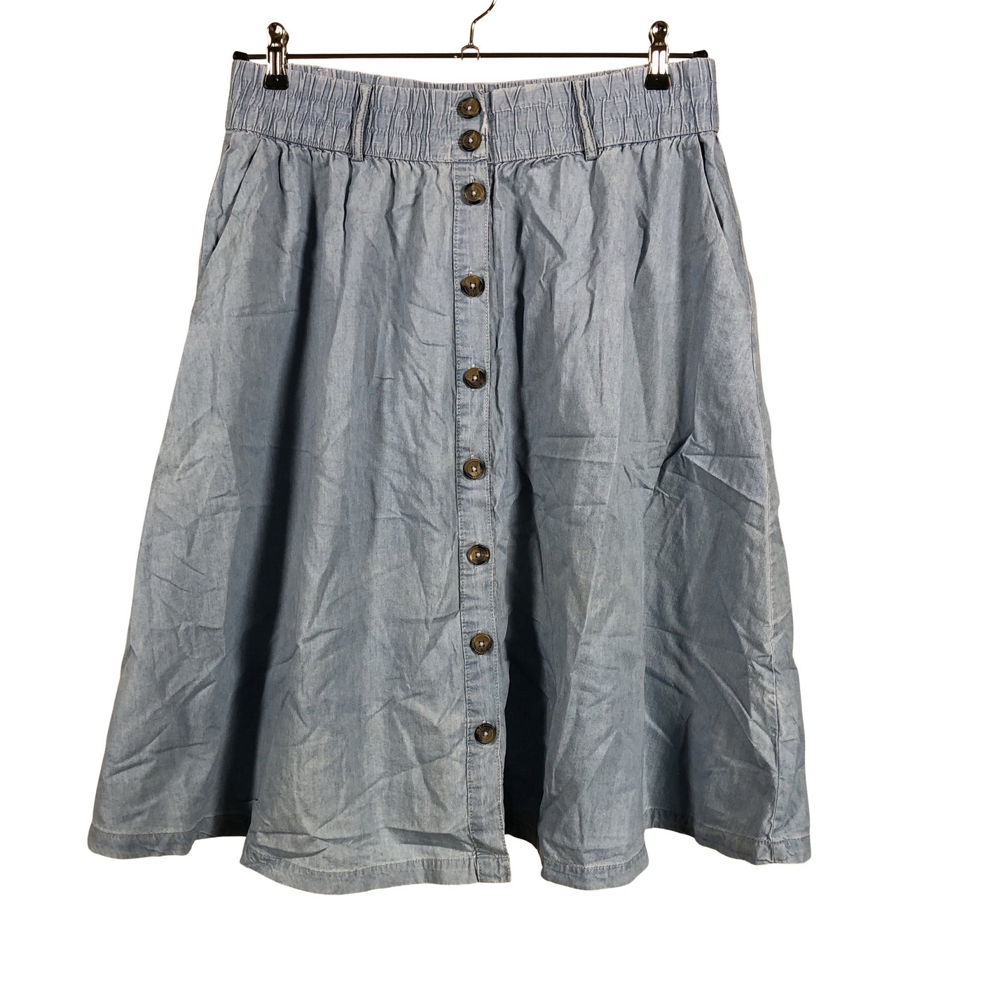 Unisex Zizzi - Fabric skirt, size 42 - Light blue (1)