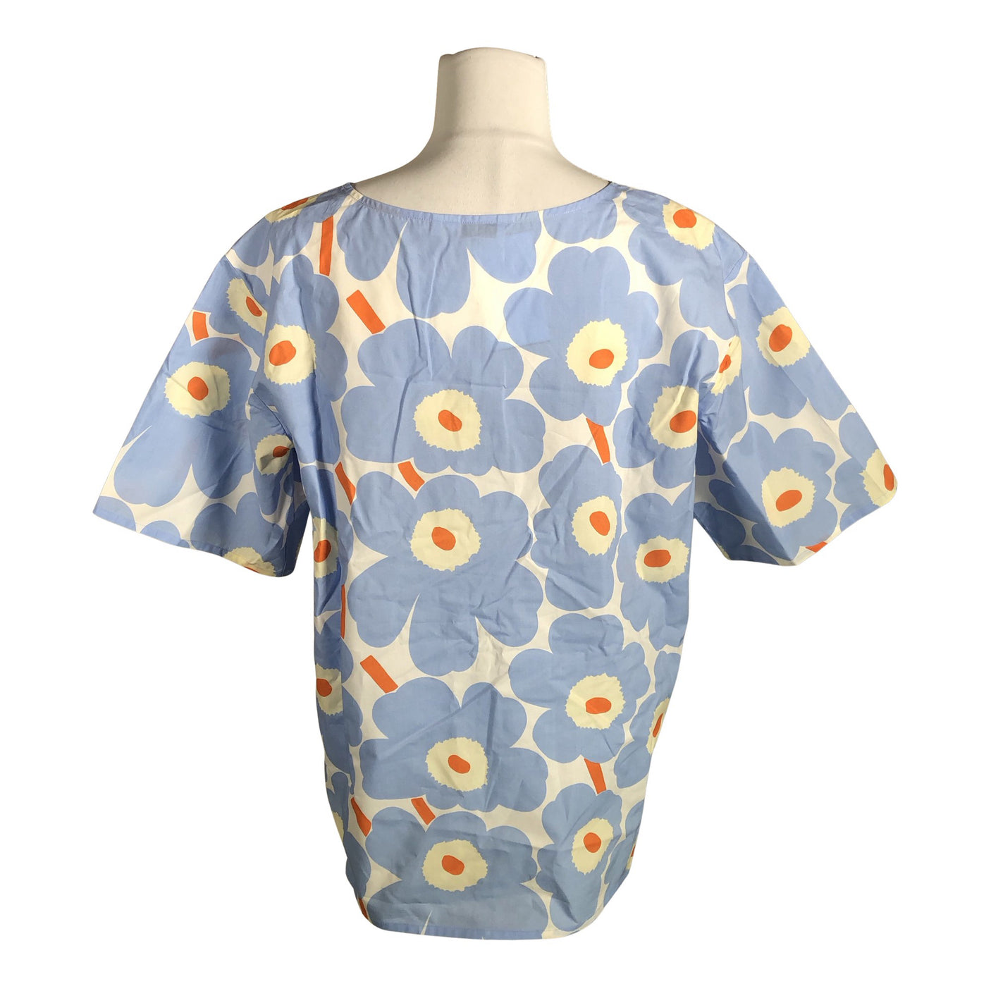 Unisex Marimekko - Short-sleeved blouse, size 40 - Light blue (2)