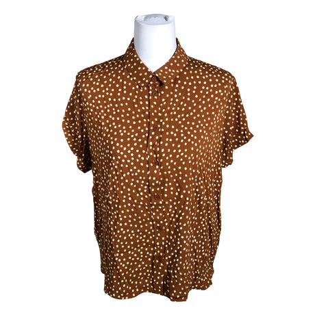 Unisex Samsoe&Samsoe - Short-sleeved blouse, size 40 - Brown ()