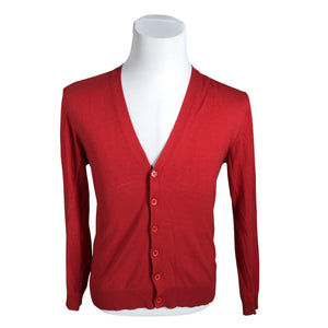 Unisex Bruuns Bazaar - Cardigan, size M - Red (1)