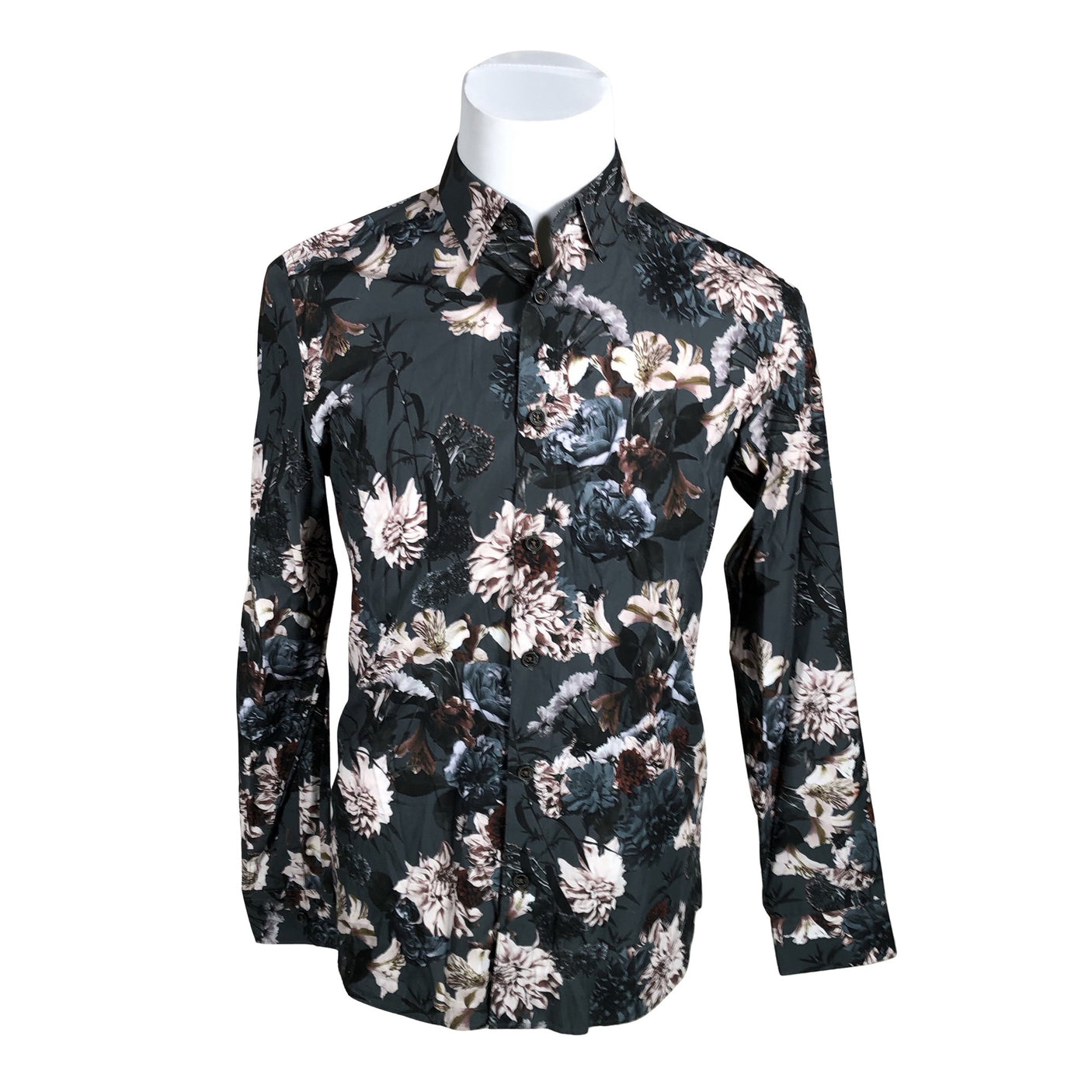 Unisex Ted Baker - Collared shirt, size M - Gray (1)