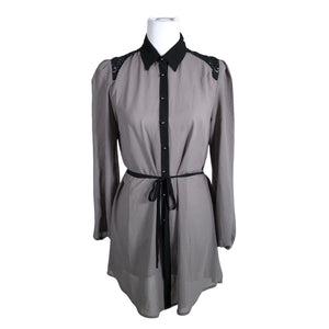 Unisex Mosaic - Schiffon tunic, size 38 - Gray (1)