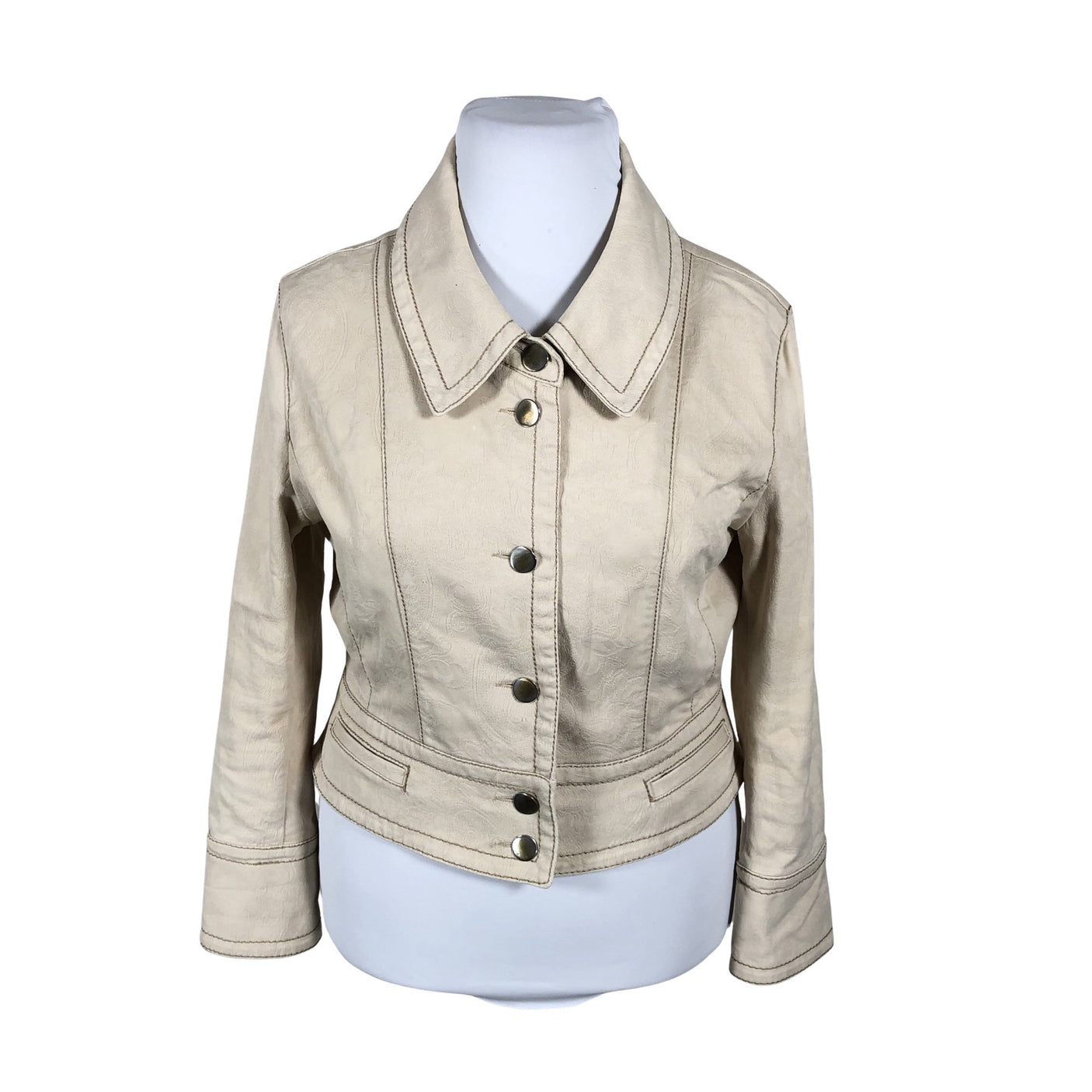 Unisex Ril's - Denim jacket, size 42 - Beige (1)