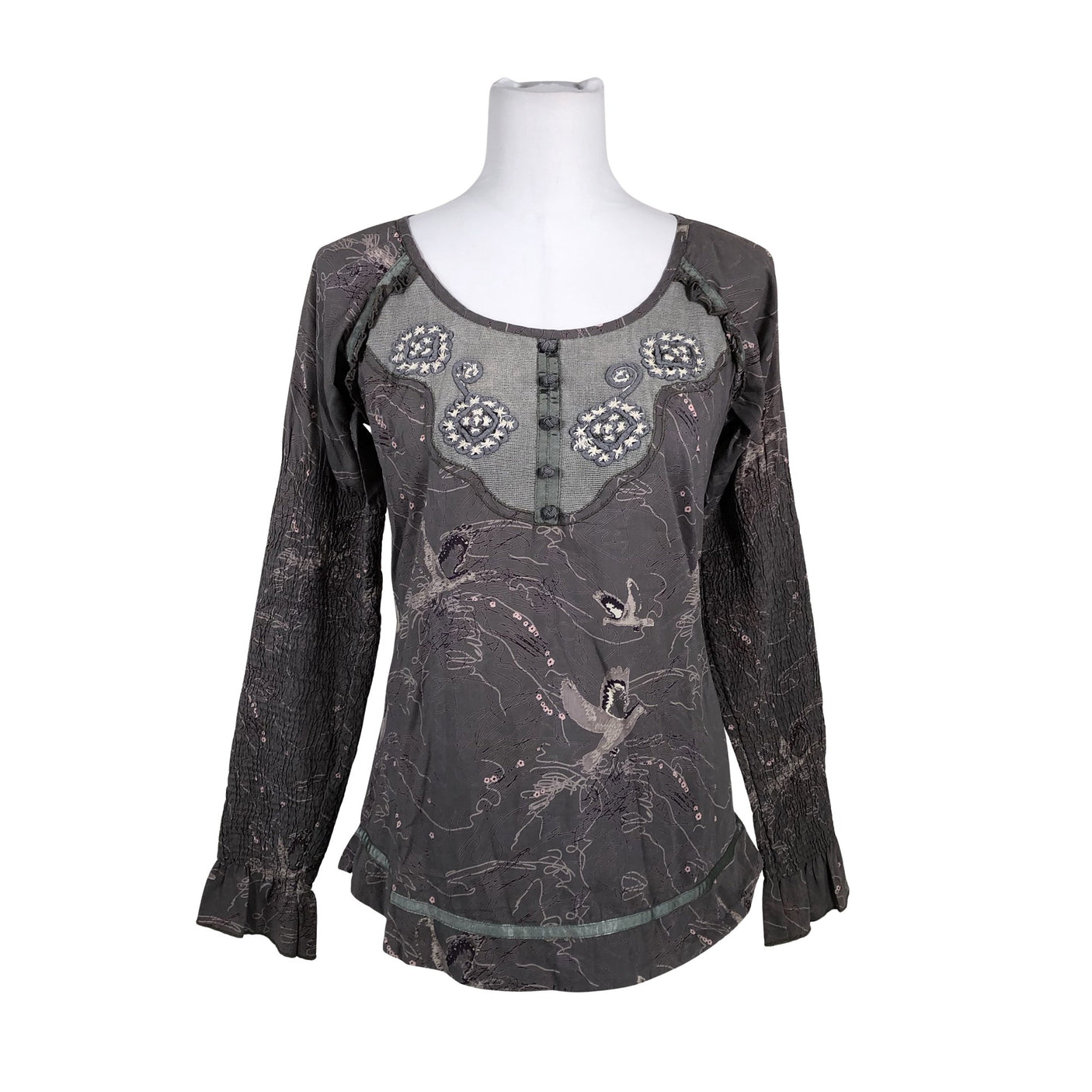 Unisex Cream - Blouse, size 36 - Gray (1)