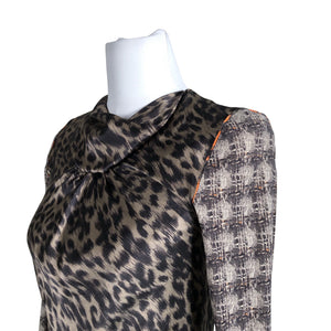 Unisex Marc Cain - Schiffon dress, size 34 - Beige (2)