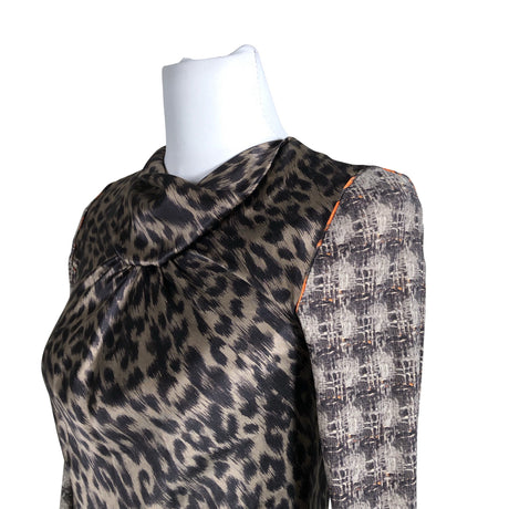 Unisex Marc Cain - Schiffon dress, size 34 - Beige (2)