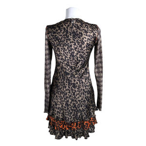 Unisex Marc Cain - Schiffon dress, size 34 - Beige (3)