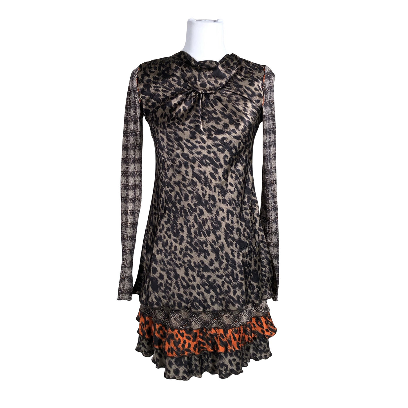 Unisex Marc Cain - Schiffon dress, size 34 - Beige (1)
