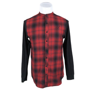Unisex Siksilk - Collared shirt, size M - Red (1)