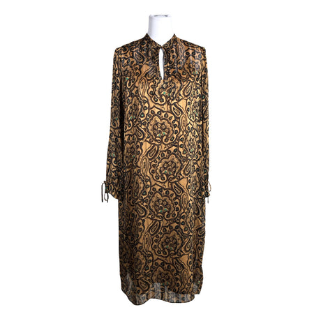 Unisex Second Female - Schiffon dress, size 38 - Brown ()