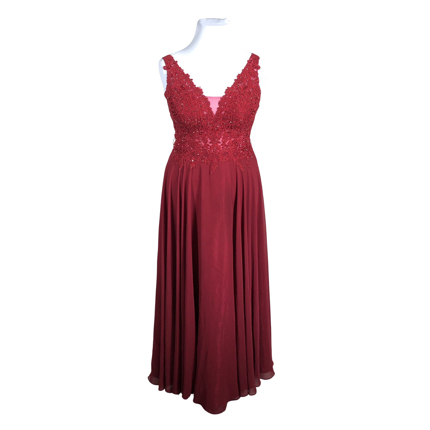 Unisex Manon - Evening dress, size 42 - Wine red (1)