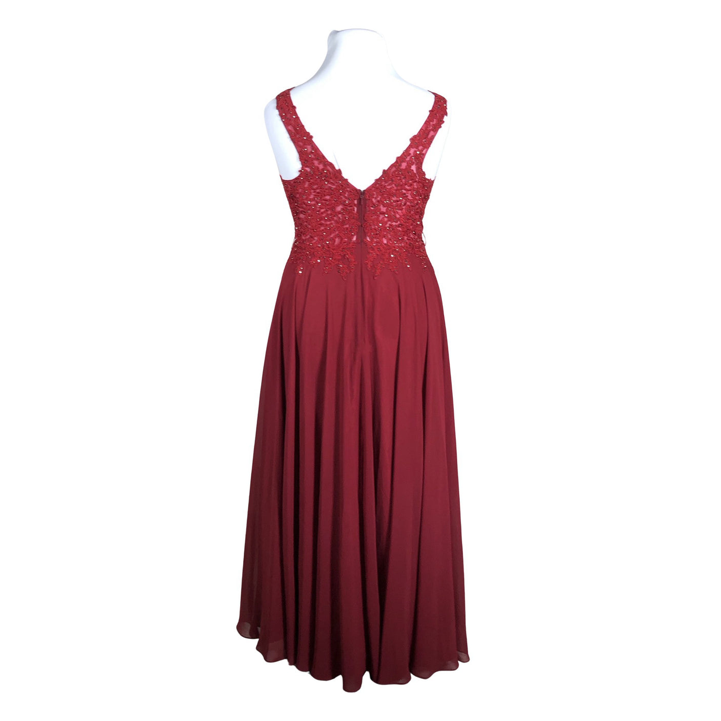 Unisex Manon - Evening dress, size 42 - Wine red (2)