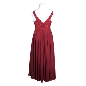 Unisex Manon - Evening dress, size 42 - Wine red (2)