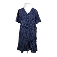 Unisex Zizzi - Schiffon dress, size 46 - Blue ()