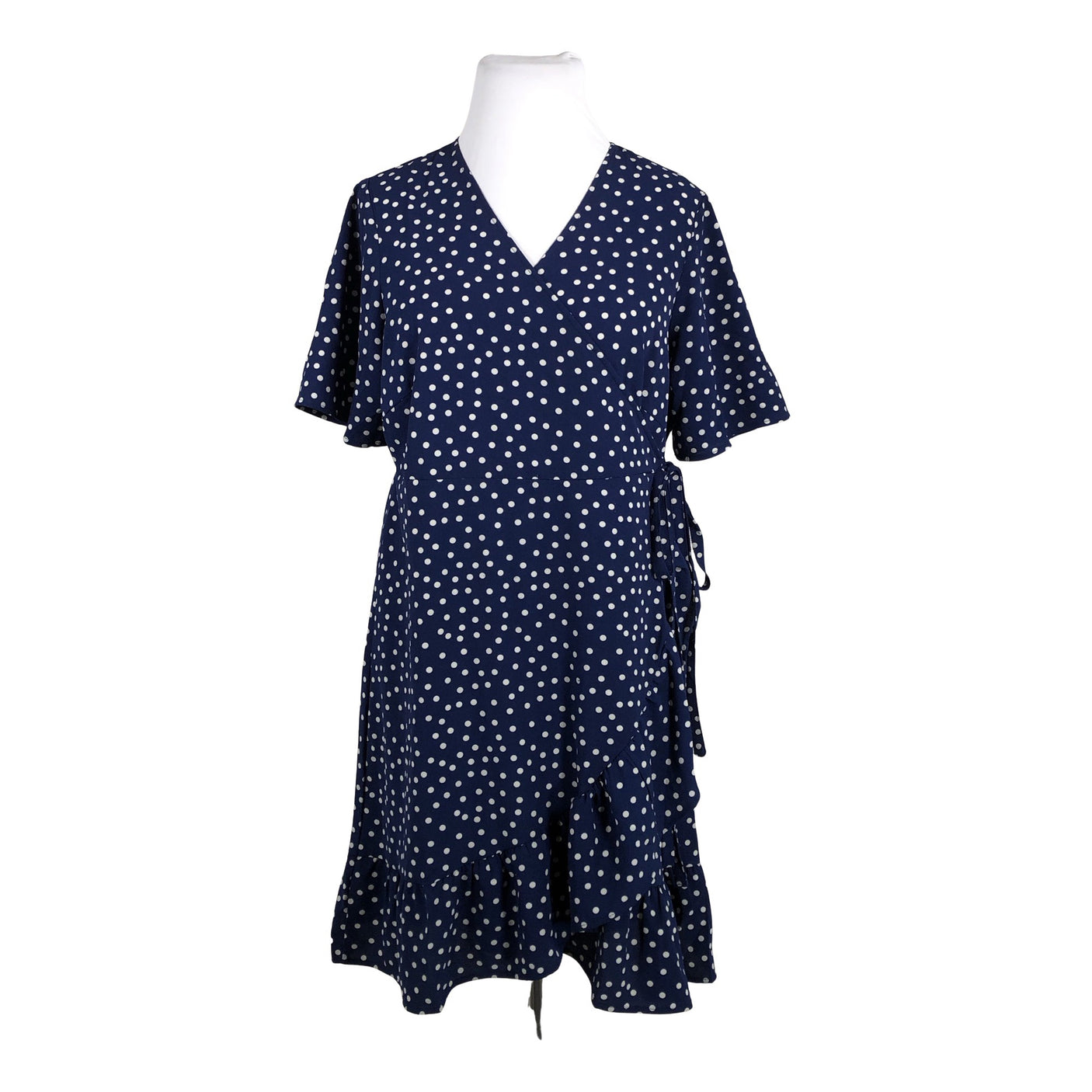 Unisex Zizzi - Schiffon dress, size 46 - Blue (1)