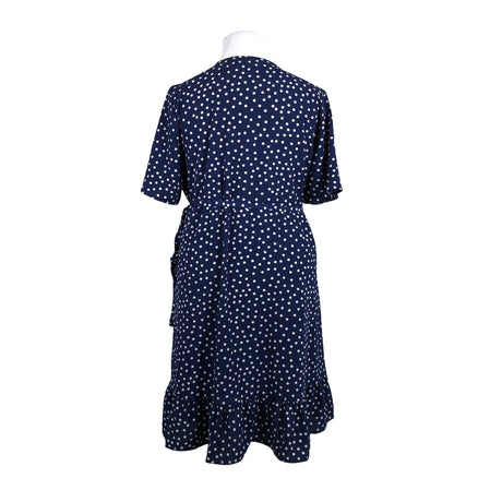 Unisex Zizzi - Schiffon dress, size 46 - Blue (2)