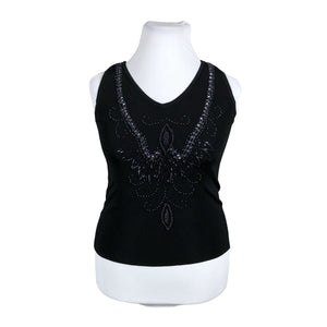 Unisex BCBG Maxazria - Tricot tank top, size 44 - Black (1)