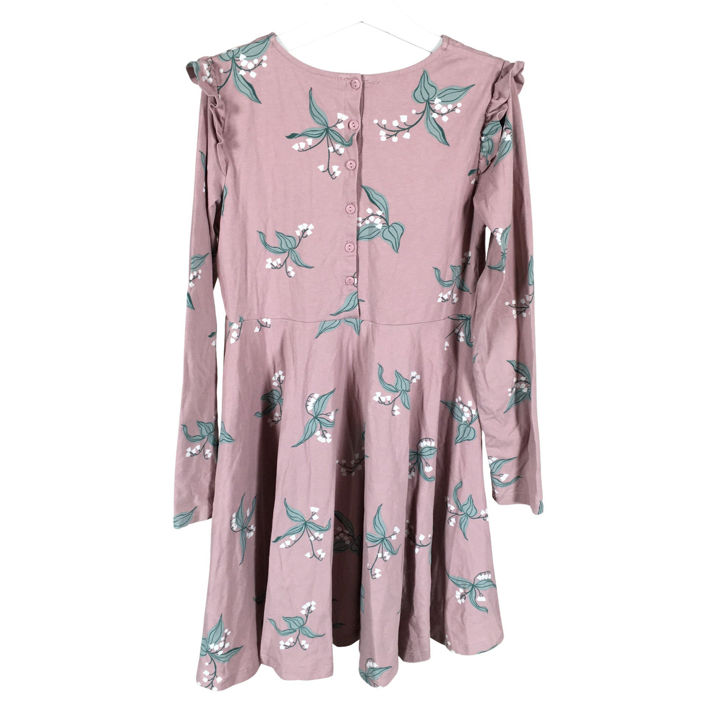 Unisex Polarn O. Pyret - Tricot dress, size 134 - 140 - Light pink (2)