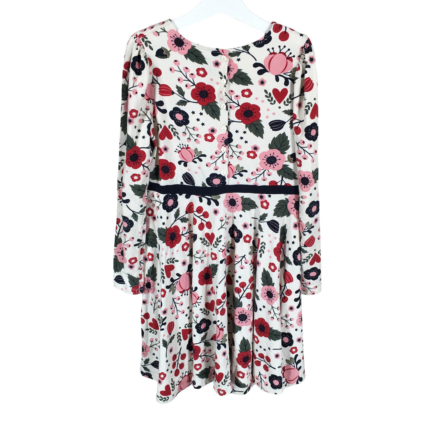 Unisex Polarn O. Pyret - Tricot dress, size 134 - 140 - White (2)