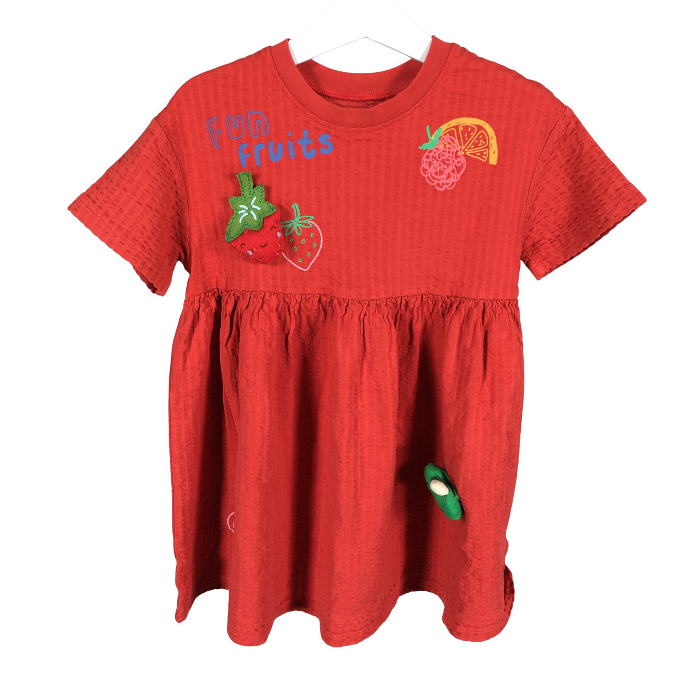 Unisex Next - Tricot dress, size 98 - 104 - Red (1)