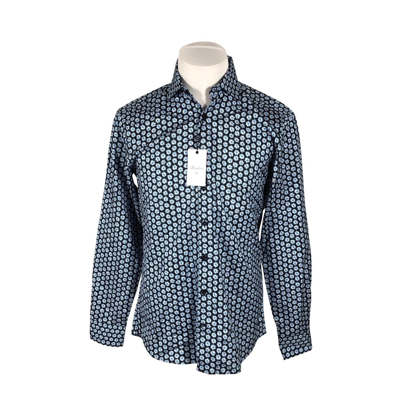 Unisex Stenströms - Collared shirt, size M - Blue (1)