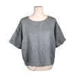 Unisex Puuvillatehdas - Short-sleeved blouse, size 38 - Light blue ()