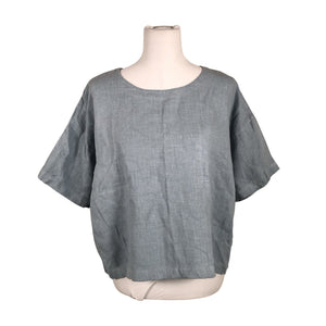 Unisex Puuvillatehdas - Short-sleeved blouse, size 38 - Light blue (1)