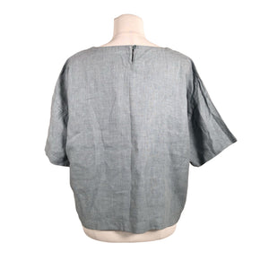 Unisex Puuvillatehdas - Short-sleeved blouse, size 38 - Light blue (2)