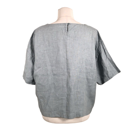 Unisex Puuvillatehdas - Short-sleeved blouse, size 38 - Light blue (2)