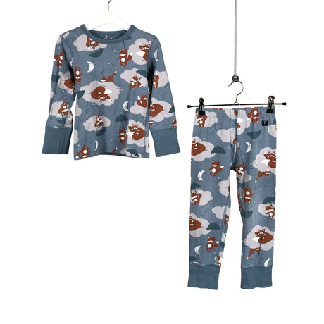 Unisex Polarn O. Pyret - Nightwear, size 98 - 104 - Light blue ()