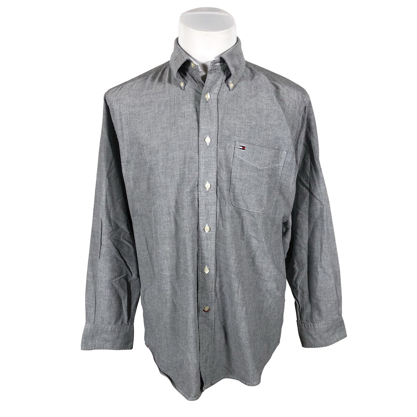 Unisex Tommy Hilfiger - Collared shirt, size M - Gray (1)