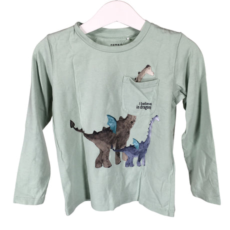 Unisex Name It - Tricot shirt, size 98 - 104 - Green ()