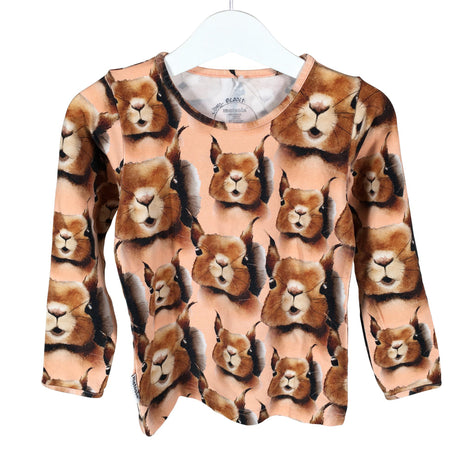 Unisex Metsola - Tricot shirt, size 98 - 104 - Brown ()