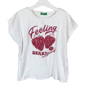 Unisex Benetton - T-shirt, size 140 - 146 - White (1)