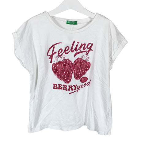Unisex Benetton - T-shirt, size 140 - 146 - White ()
