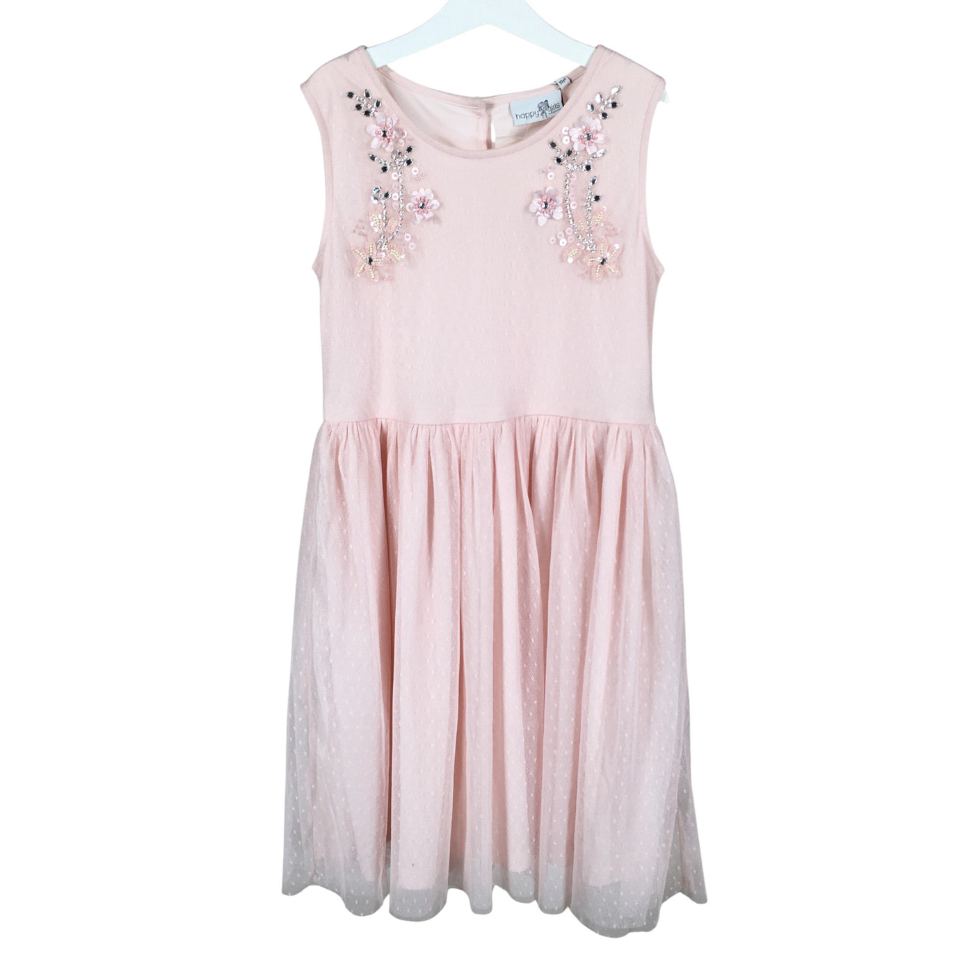 Unisex Happy Girls - Party dress, size 146 - 152 - Light pink (1)