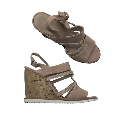 Unisex Pier One - Wedge sandals, size 41 - Beige ()