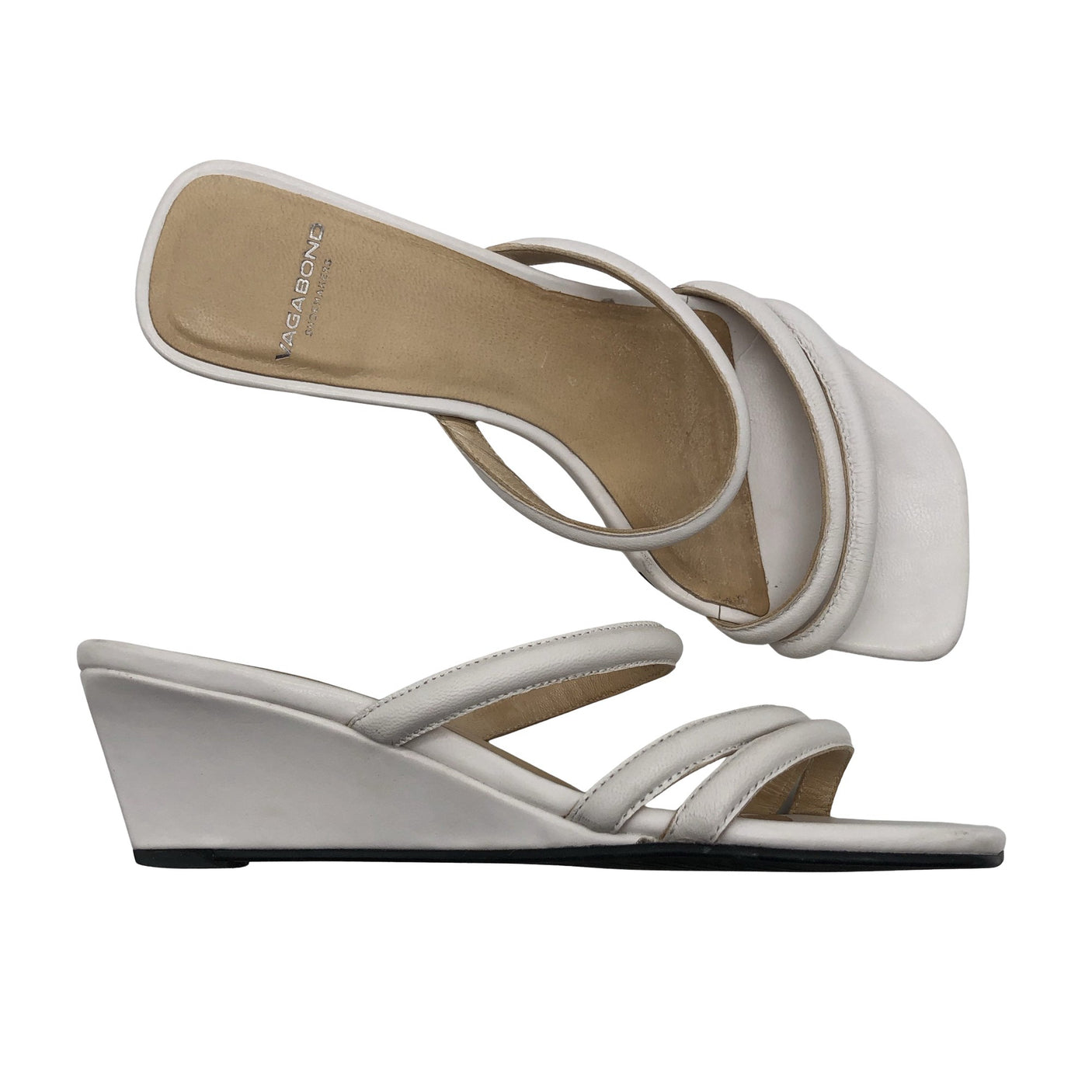 Unisex Vagabond - Wedge sandals, size 38 - White (1)
