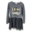 Unisex Lego - Tricot dress, size 128 - 134 - Gray ()