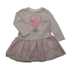 Unisex Coccodrillo - Tricot dress, size 80 - 86 - Light pink (1)