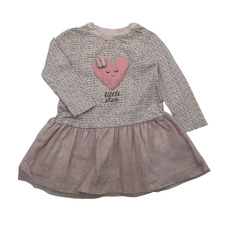 Unisex Coccodrillo - Tricot dress, size 80 - 86 - Light pink ()