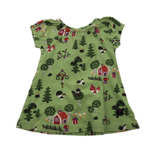 Unisex Polarn O. Pyret - Tricot dress, size 62 - 68 - Green (1)